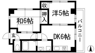 クレールメゾンの物件間取画像